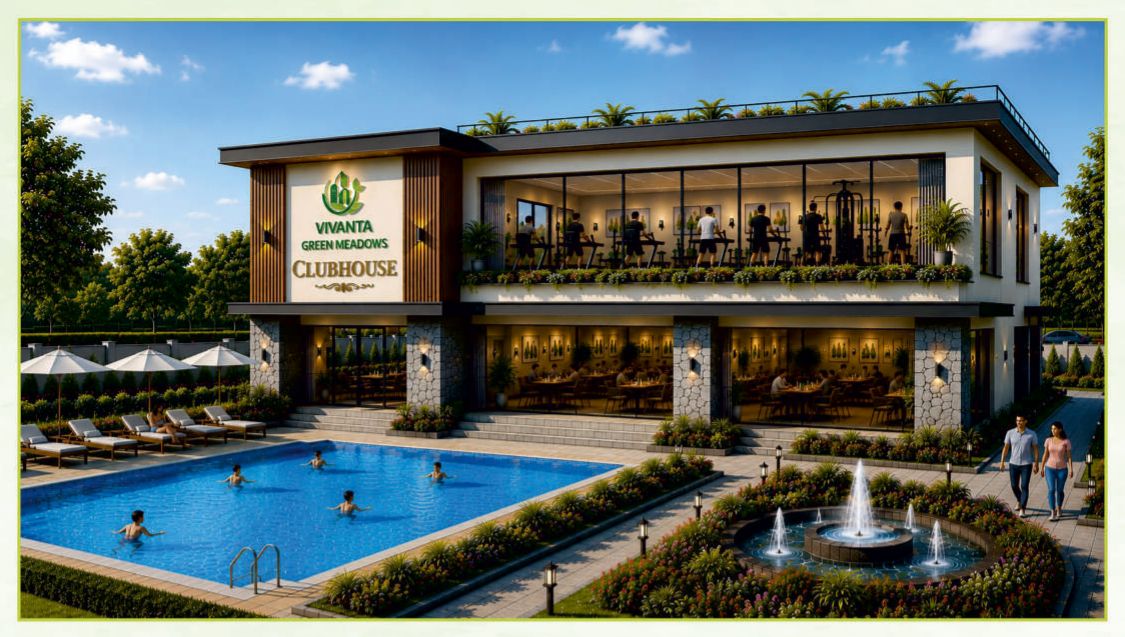 Planned clubhouse with swimming pool